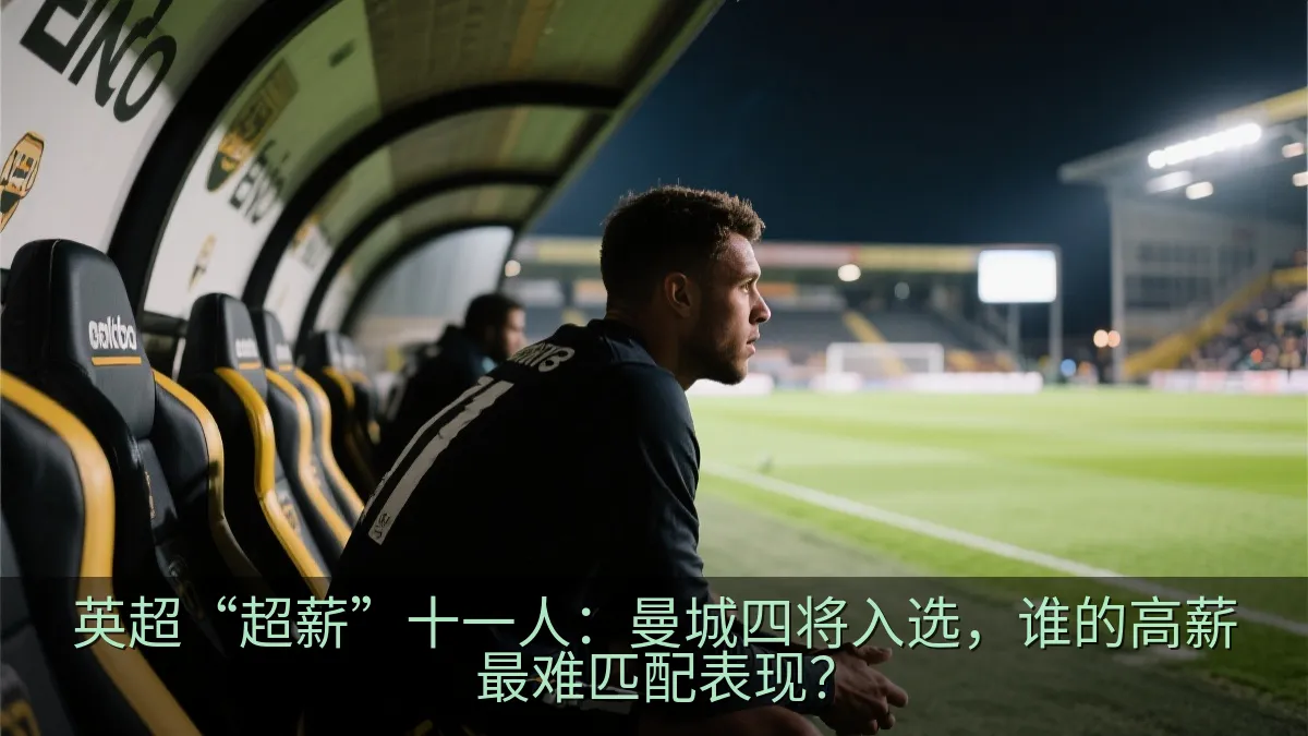 足球运动员在球场边等待出场